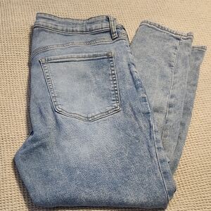 Old Navy Light Blue High-Waisted Denim